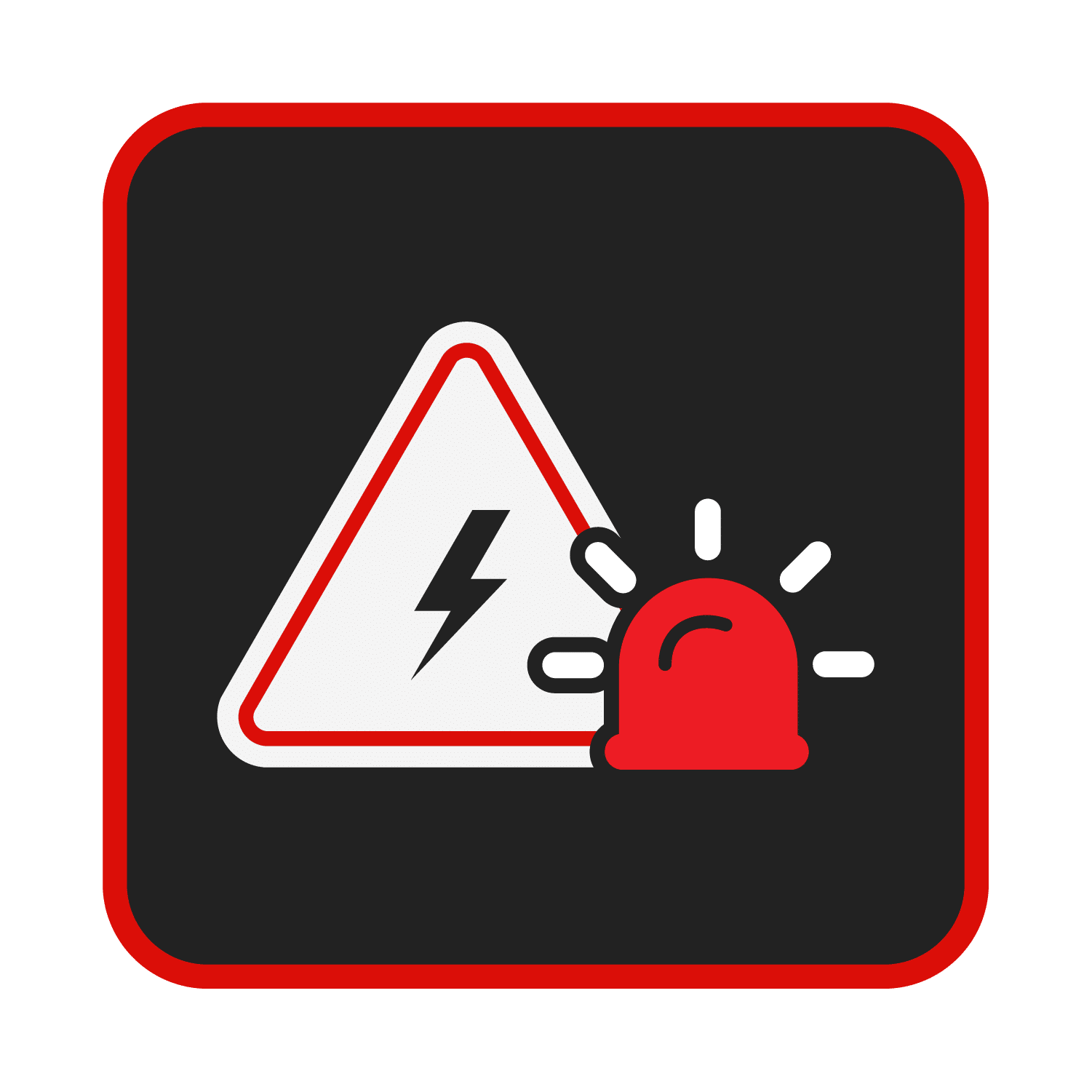 Emergency Electrical Services Icon in brand colors
